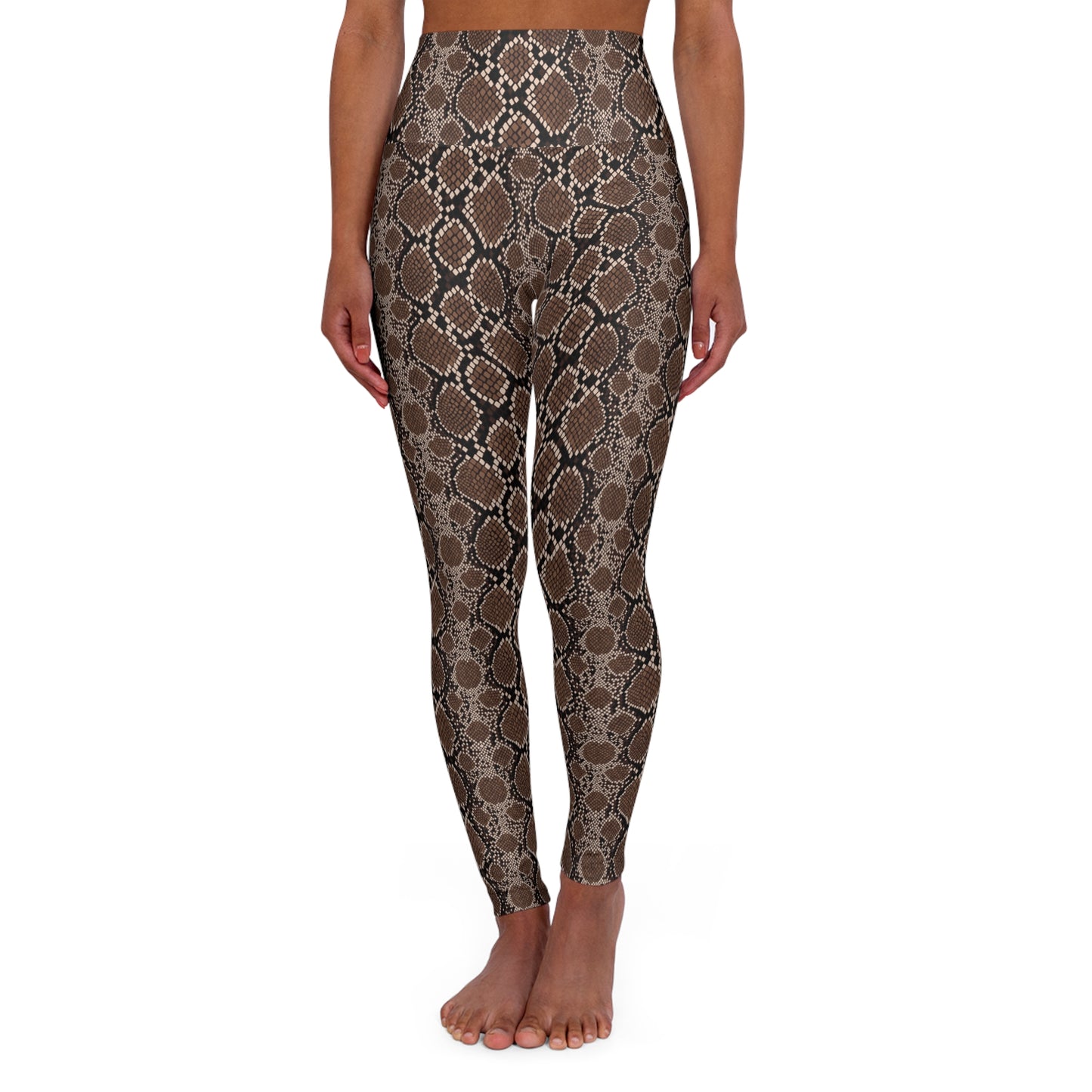 JoyJive™ high waisted leggings for women | Boa Constrictor Print