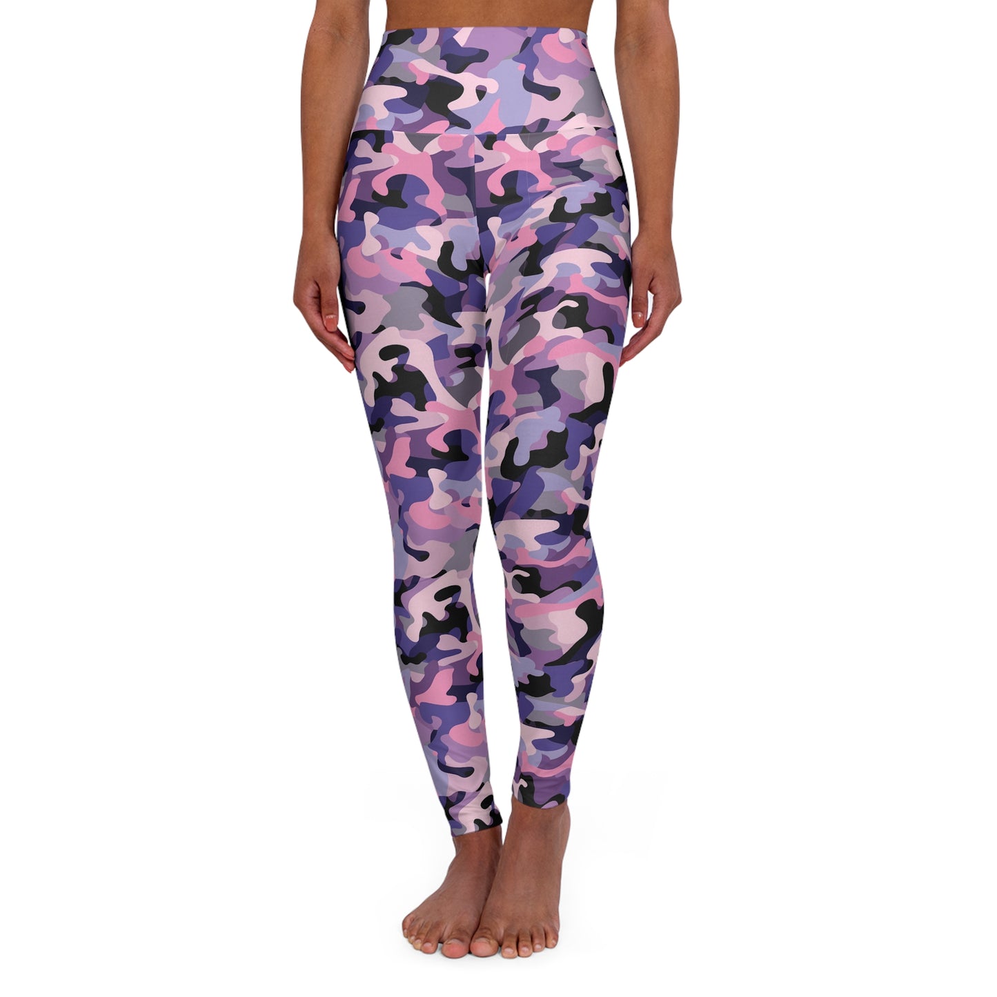 JoyJive™ high waisted leggings for women | Purple Camo