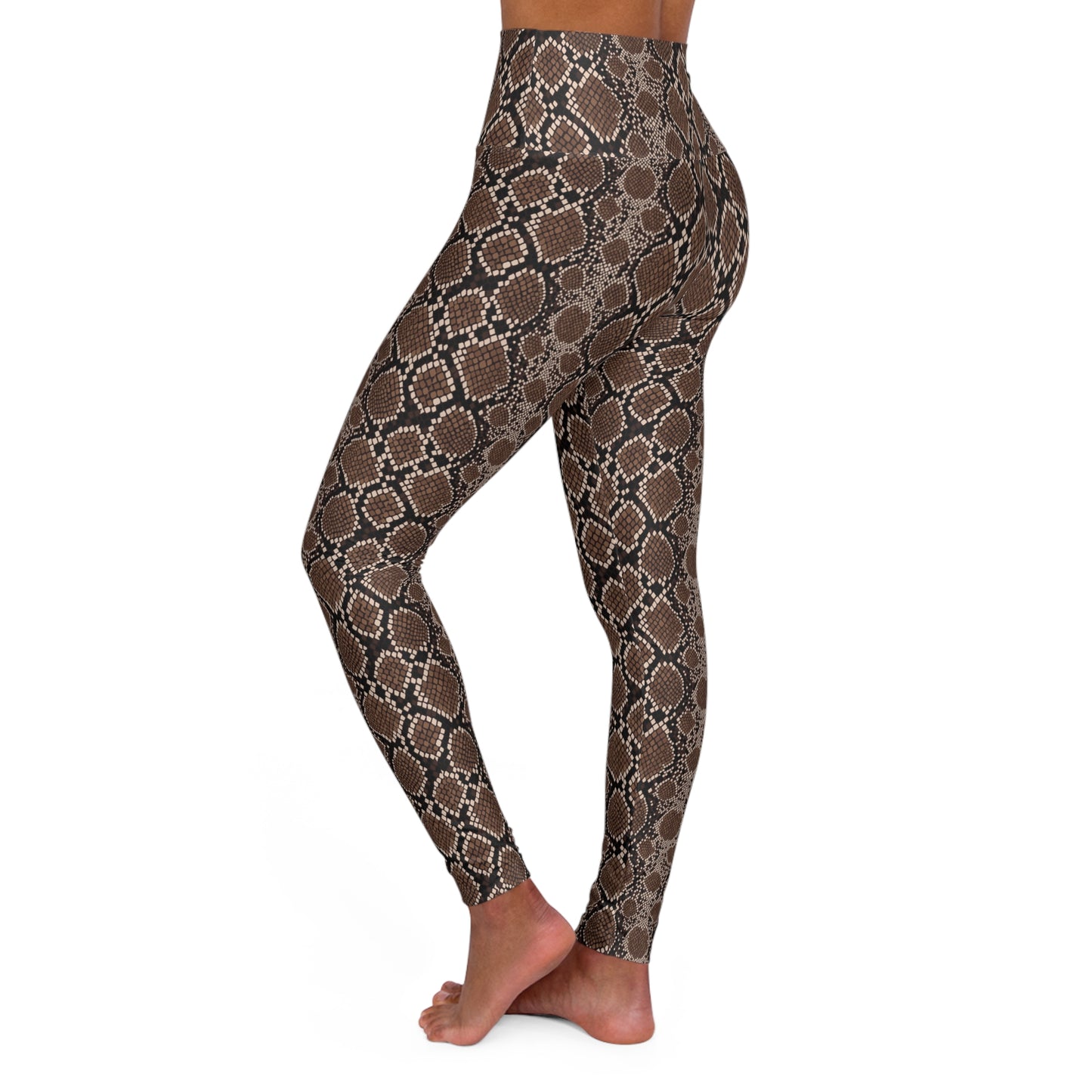 JoyJive™ high waisted leggings for women | Boa Constrictor Print