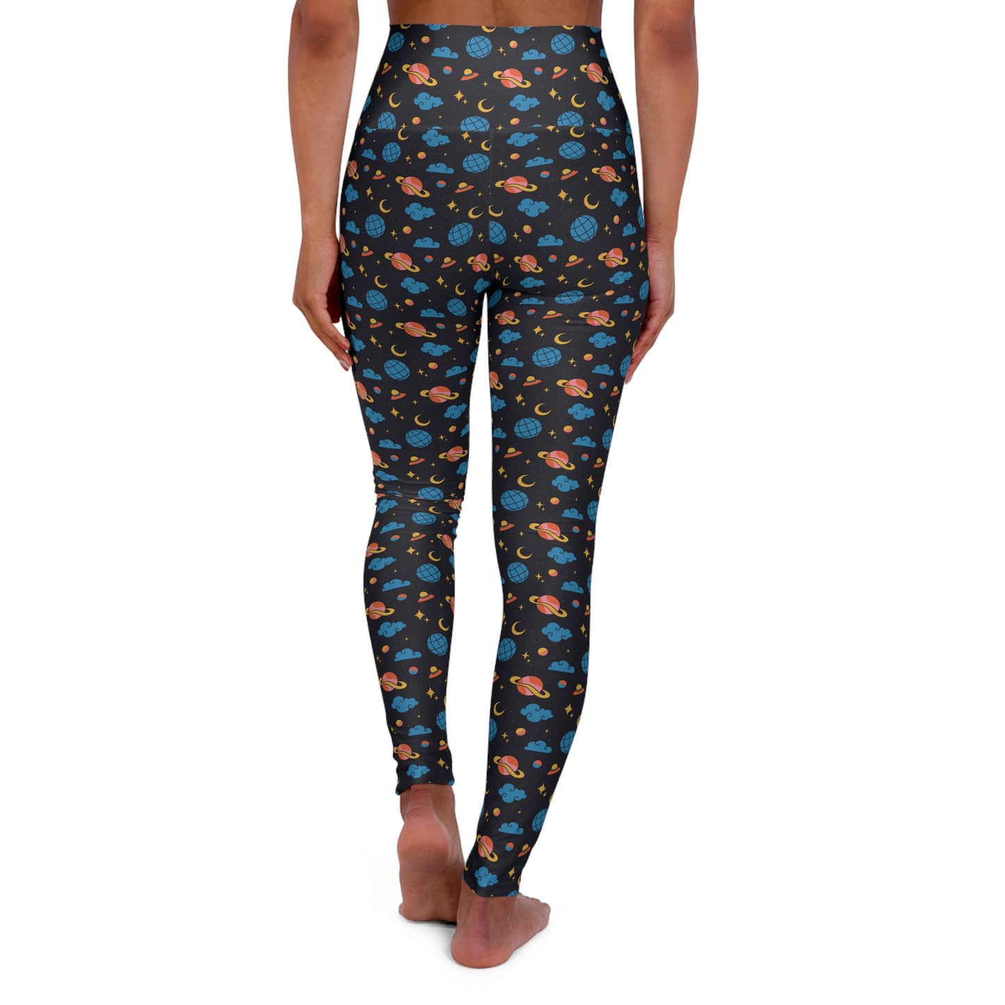 JoyJive™ high waisted leggings for women | Retro "Space Cadet" print