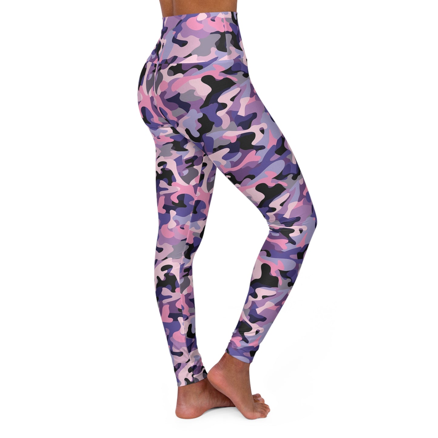 JoyJive™ high waisted leggings for women | Purple Camo