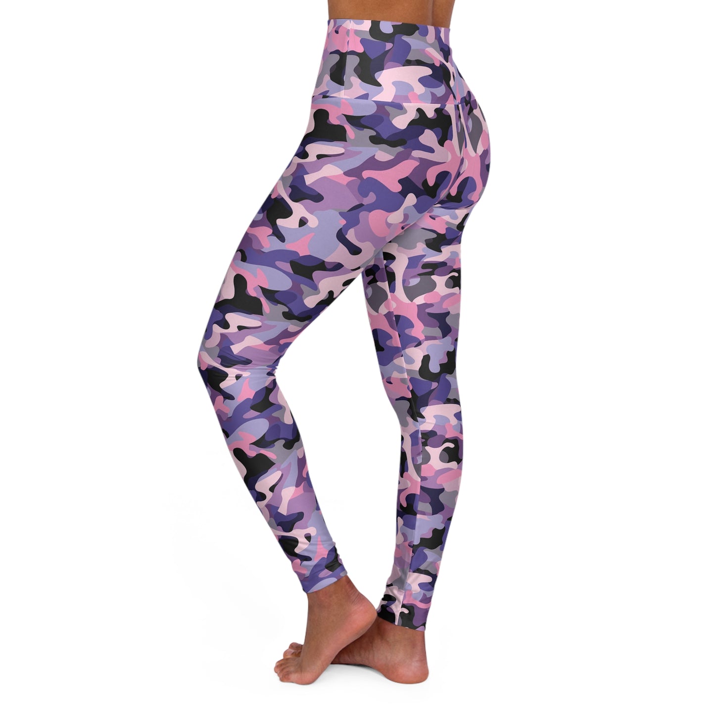 JoyJive™ high waisted leggings for women | Purple Camo