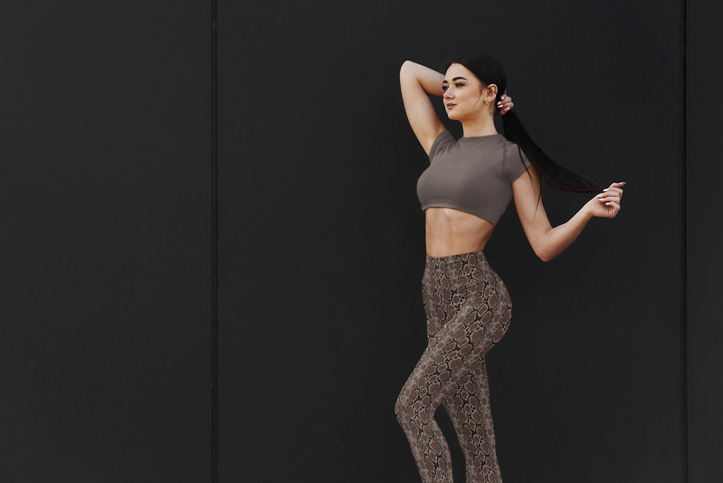 JoyJive™ high waisted leggings for women | Boa Constrictor Print