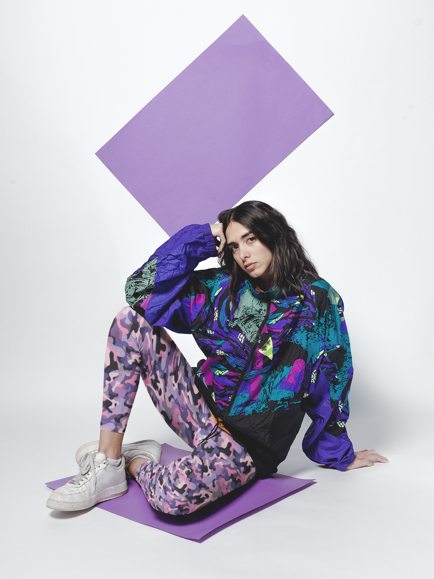 JoyJive™ high waisted leggings for women | Purple Camo